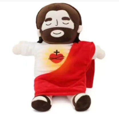 Peluche Calmante de Jesús con Respiración
