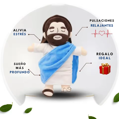 Peluche Calmante de Jesús con Respiración